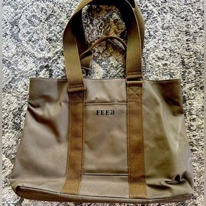 Feed Work Bag - Army Green , slightly worn on right front and side